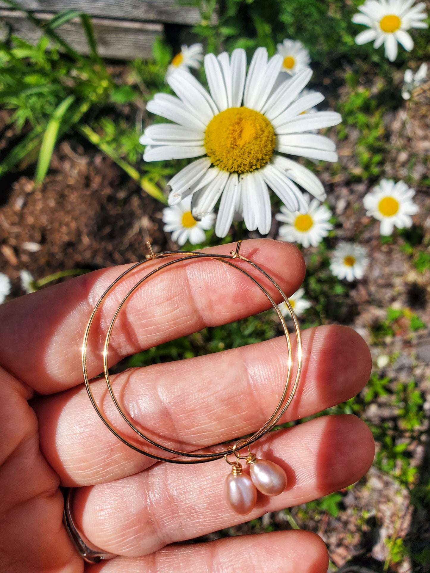 Les Alice perles rose (Grandes)