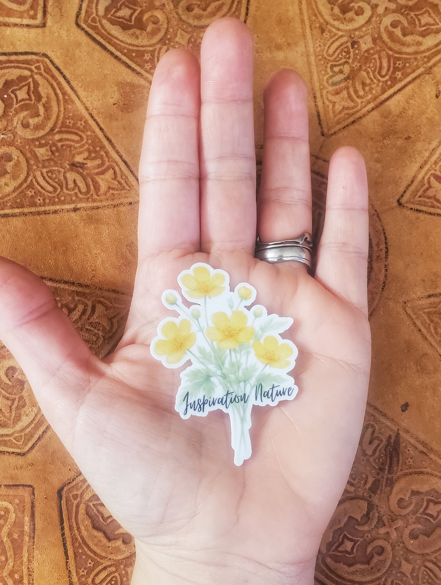 Autocollant Bouton d'or