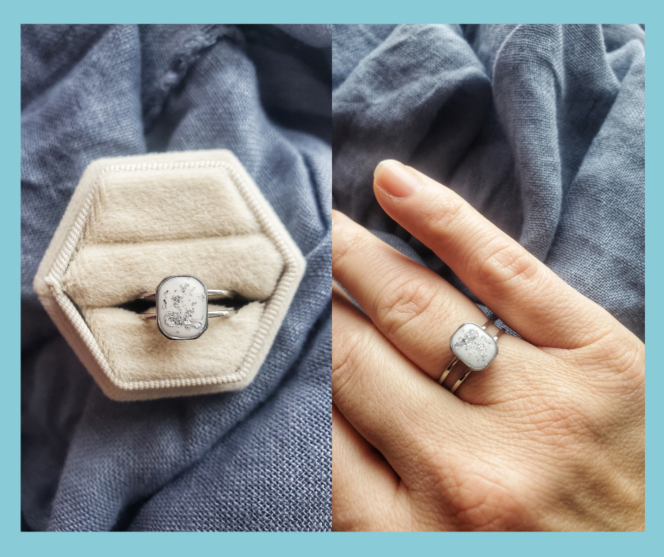 Bague Neige scintillante