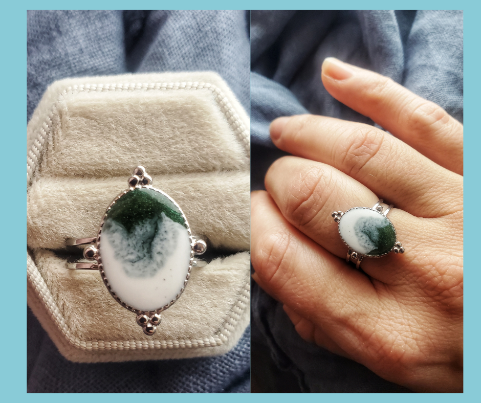 Bague Forêt enneigée