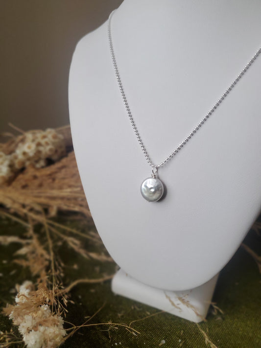 Chaine et perle Baroque ronde