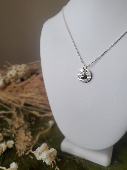 Chaine Livia avec perle bleu/violet