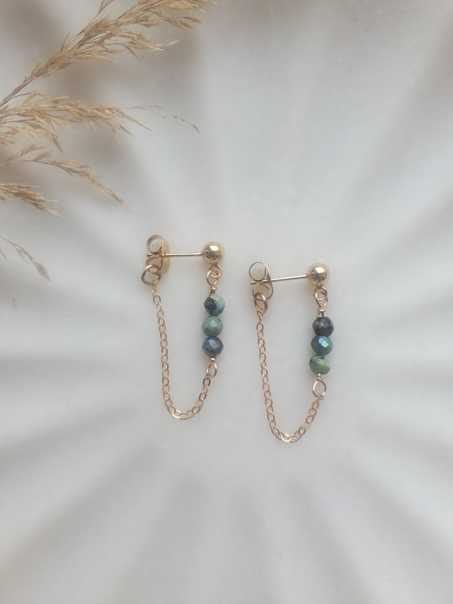 Les Aude Turquoise et Or