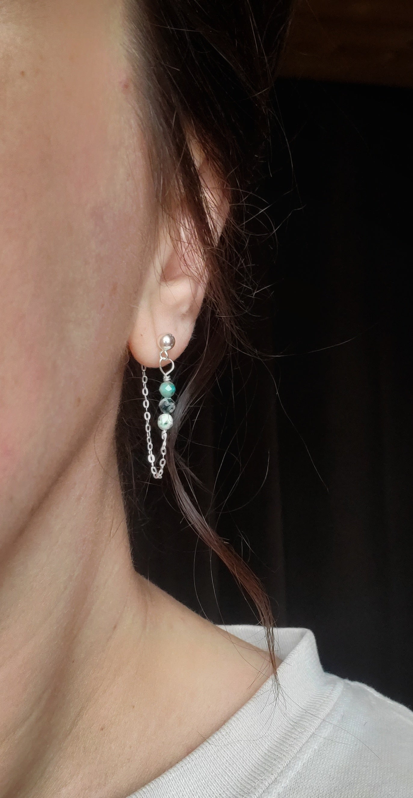 Les Aude Turquoise et Argent