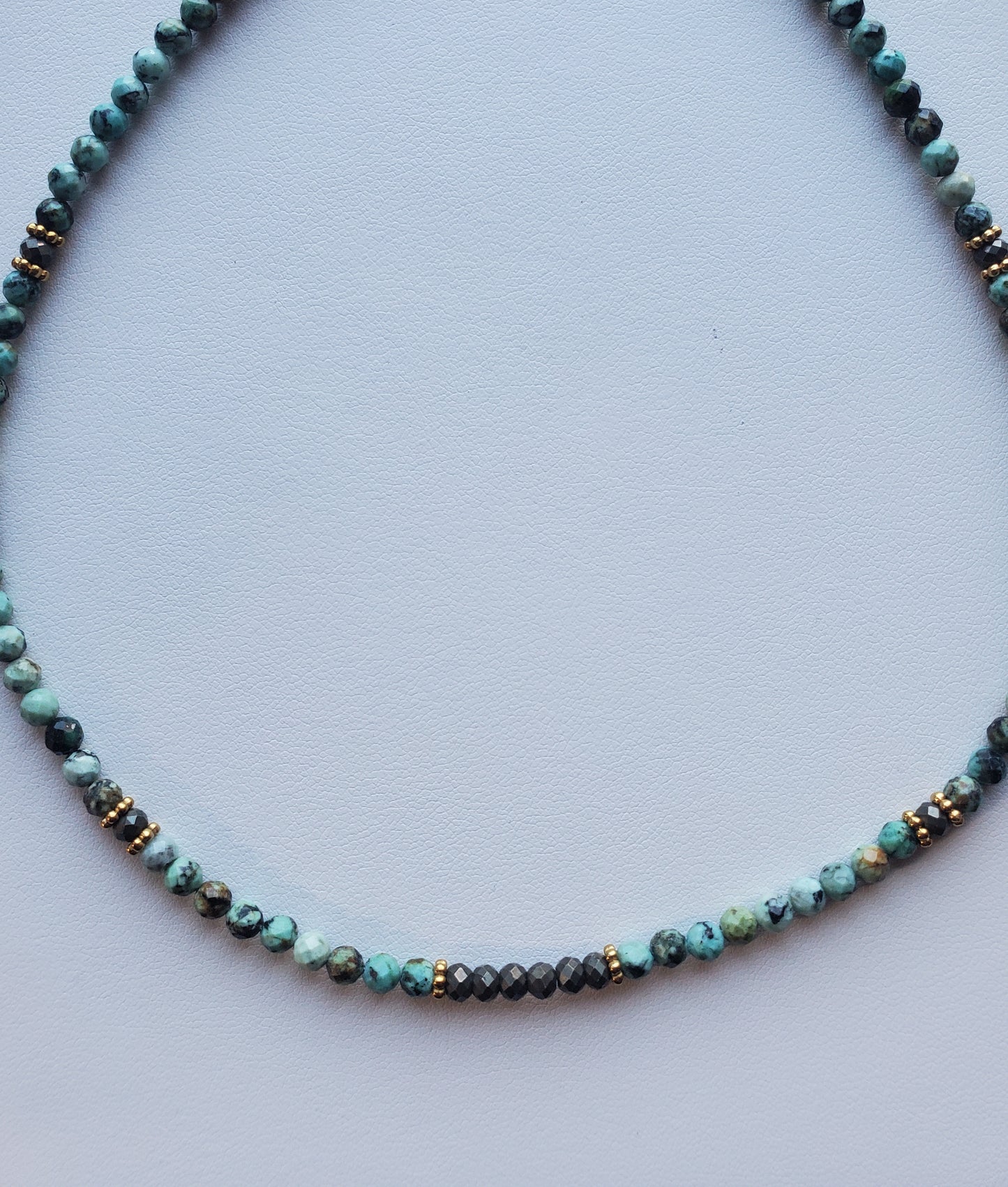 Pendentif Turquoise et Pyrite