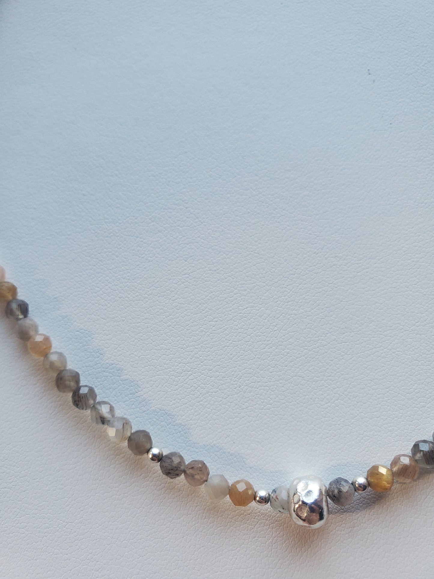 Collier Pierres de Lune Chocolat