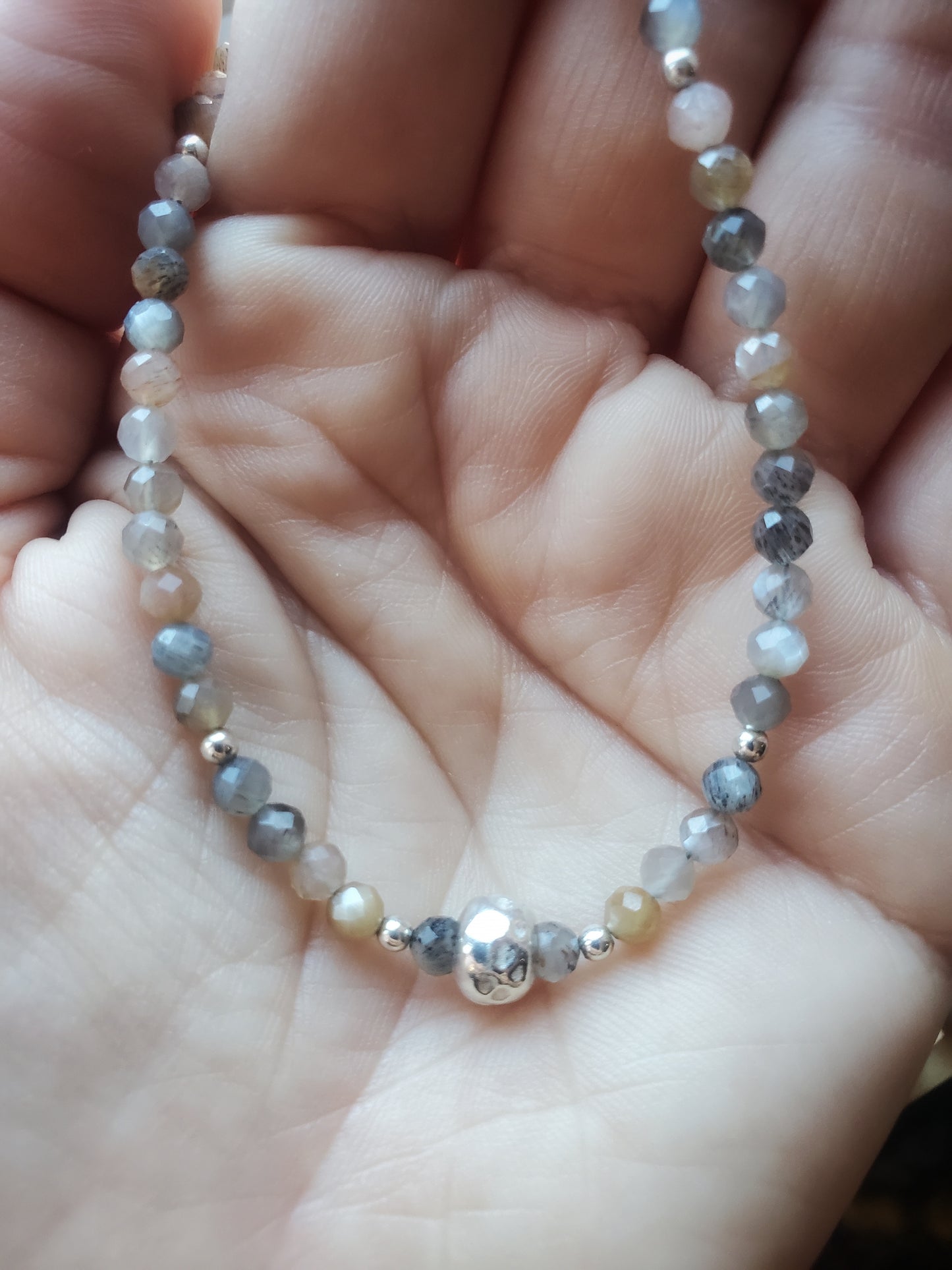 Collier Pierres de Lune Chocolat