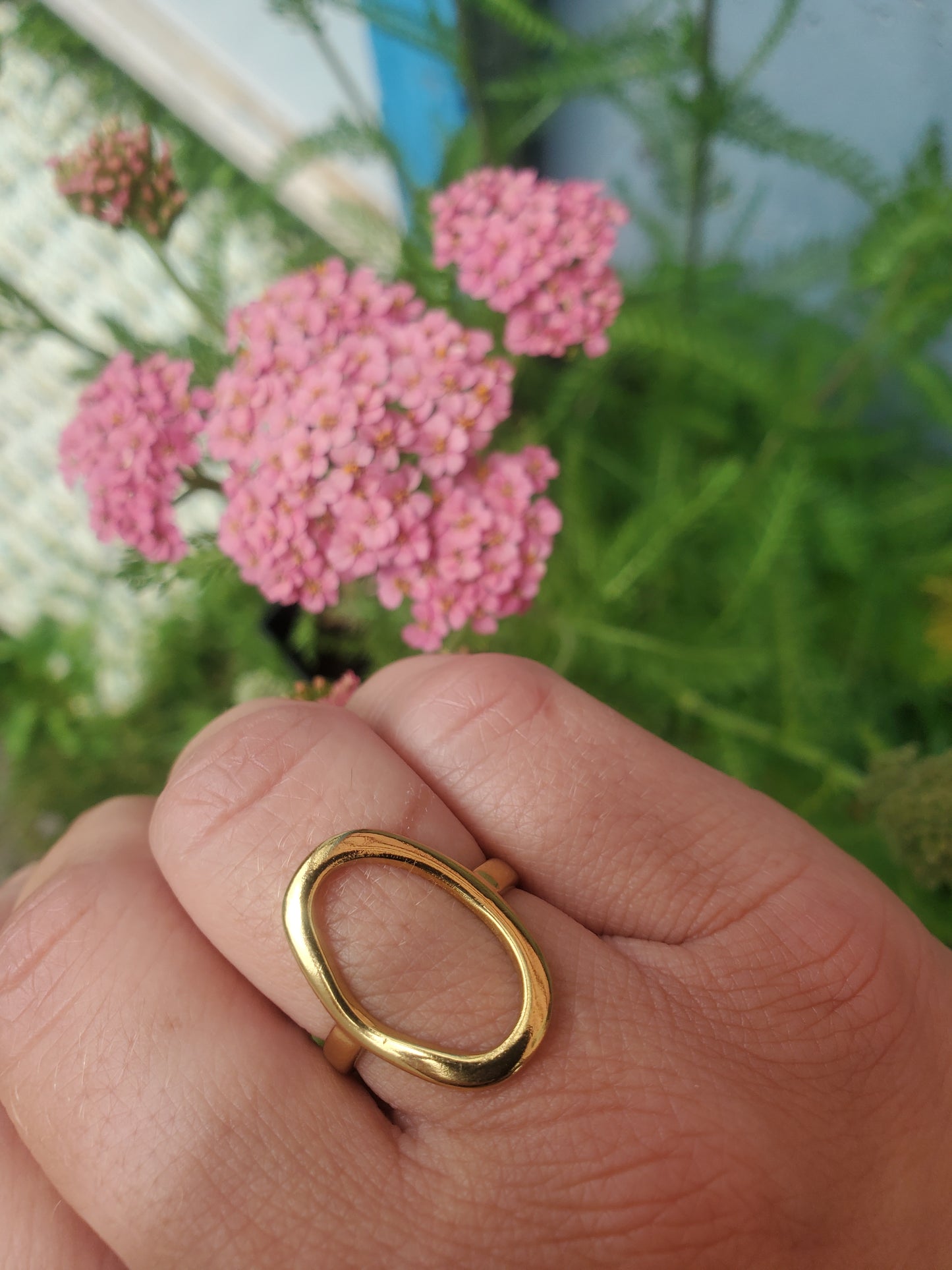 Bague organique or