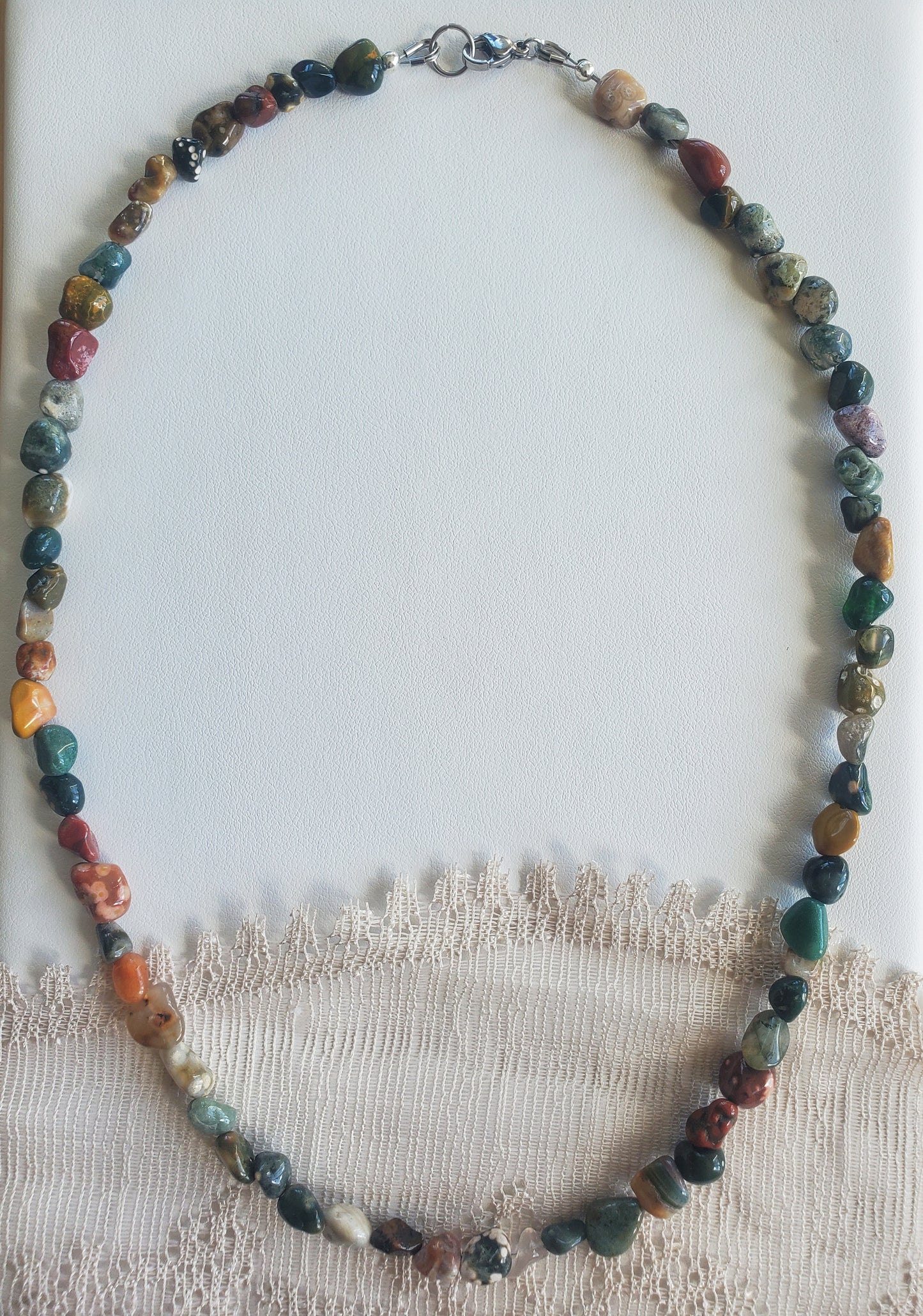 Collier Jaspe Océan