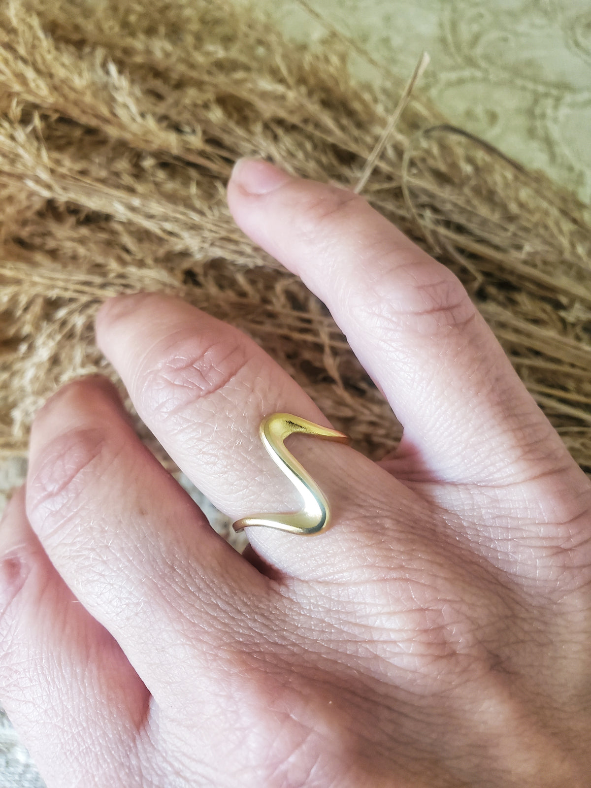 Bague en acier inoxydable Or