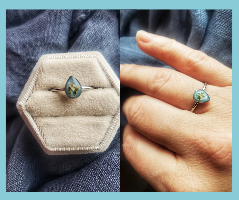 Bague Bleu pâle