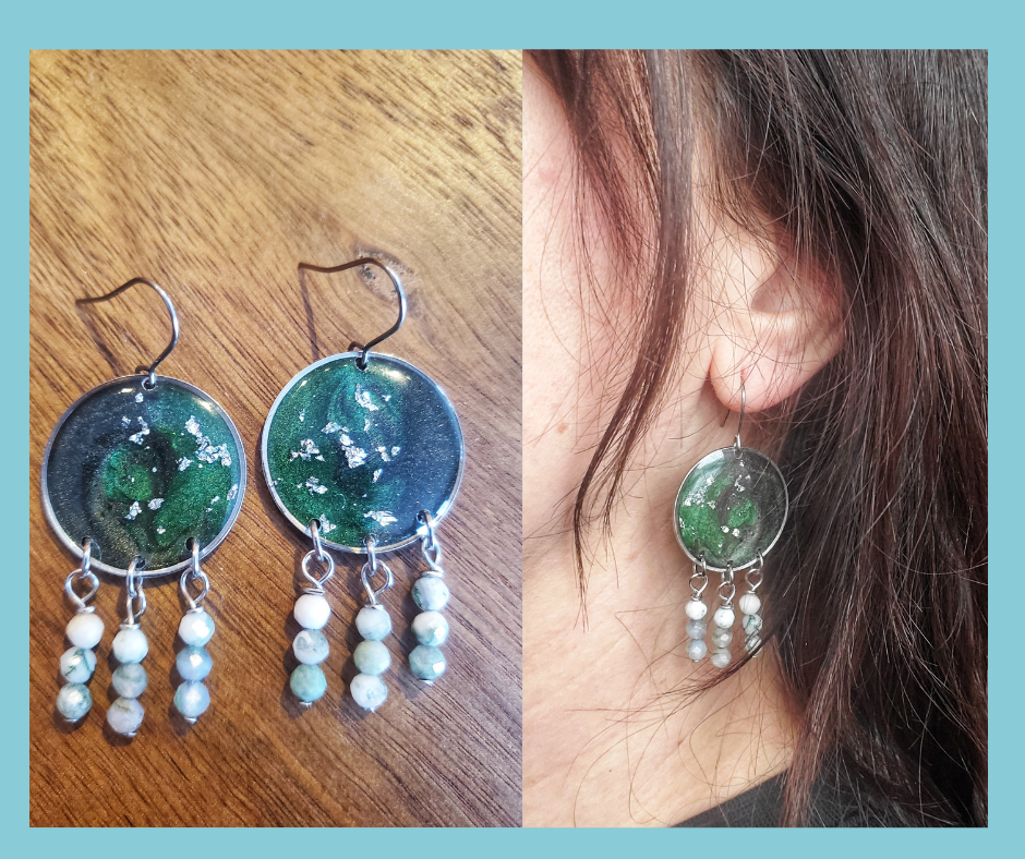 Boucles d'oreilles Hivernale #3
