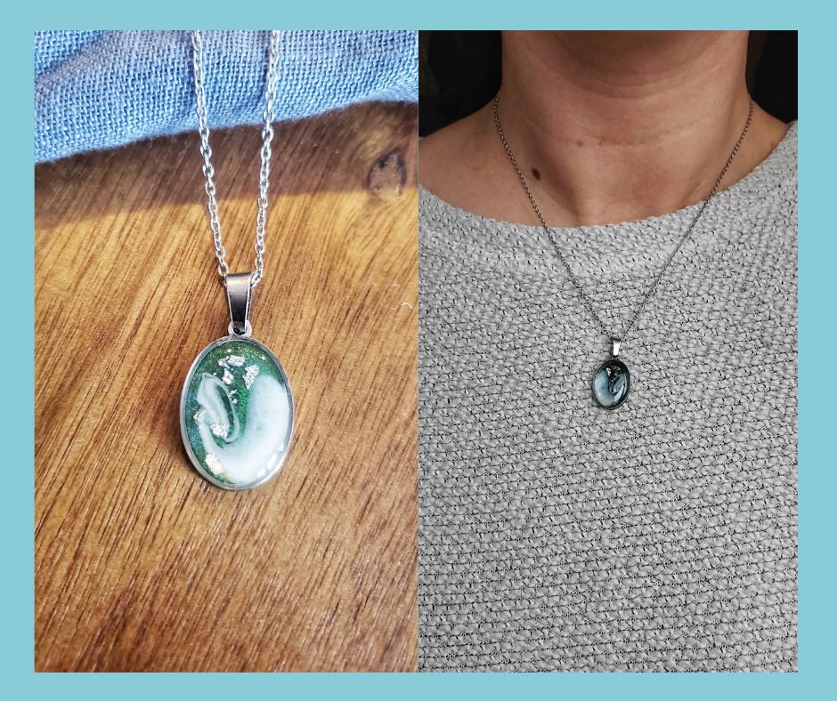 Pendentif Forêt enneigée